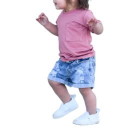 Custom Unisex Children Ripped Distressed Denim Shorts Kids Clothes