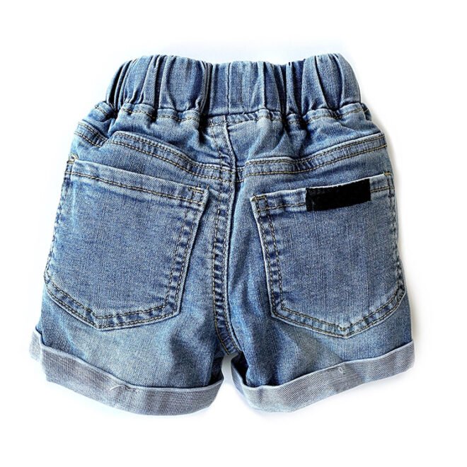 Custom Unisex Children Ripped Distressed Denim Shorts Kids Clothes - Image 5