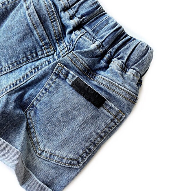 Custom Unisex Children Ripped Distressed Denim Shorts Kids Clothes - Image 6