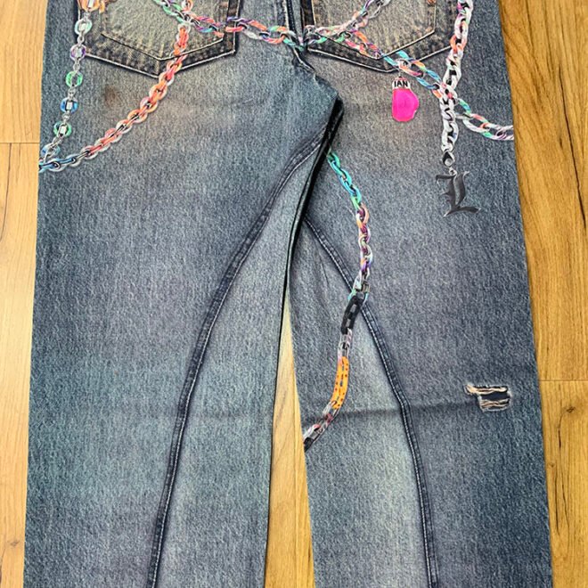 Custom Digital Printed Denim Jean for Men - Image 3