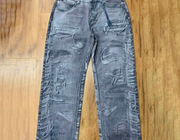 Custom Distressed Digital Printed Denim Jean for Men