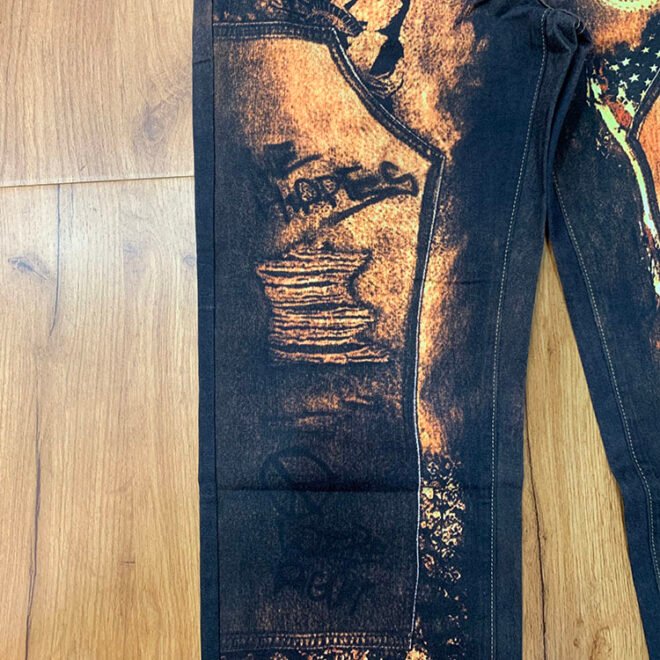Custom Cotton Digital Printing Denim Pant - Image 6