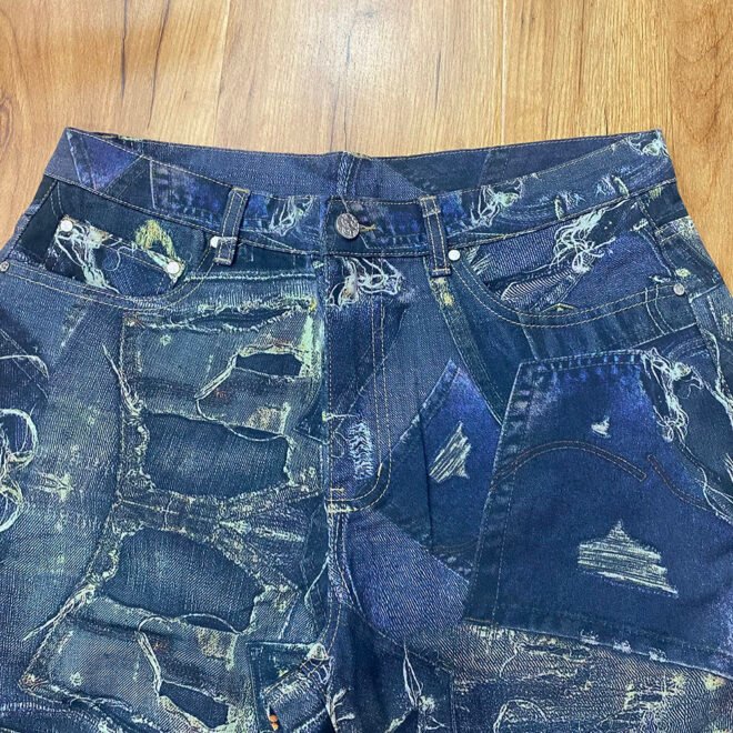 Custom Full Digital Printing Denim Pant - Image 4