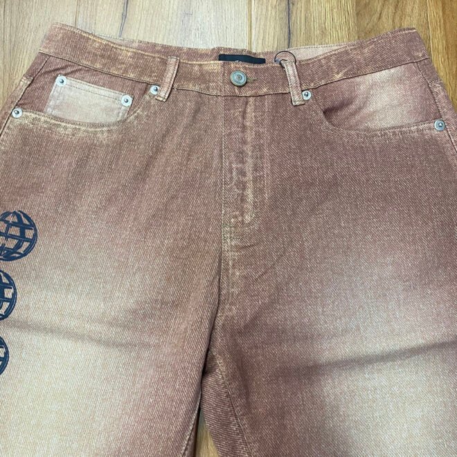 Custom 3D Digital Printing Denim Pant For Men - Image 3