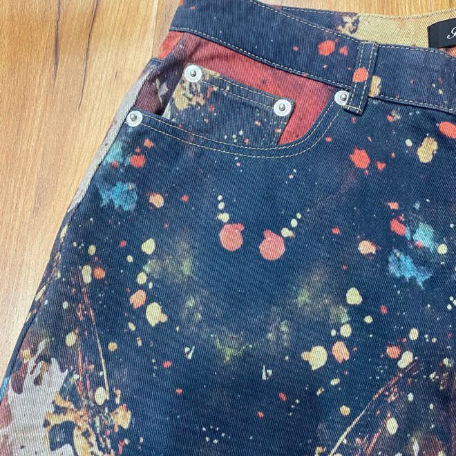 Custom Full 3D Digital Printed Men Denim Jean - Image 6