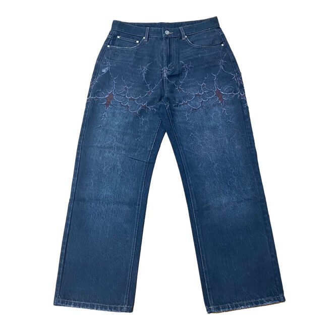 Custom 3D Full Digital Printing Denim Jean For Men