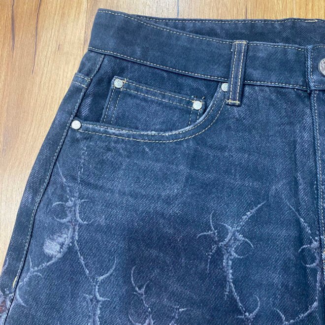 Custom 3D Full Digital Printing Denim Jean For Men - Image 4