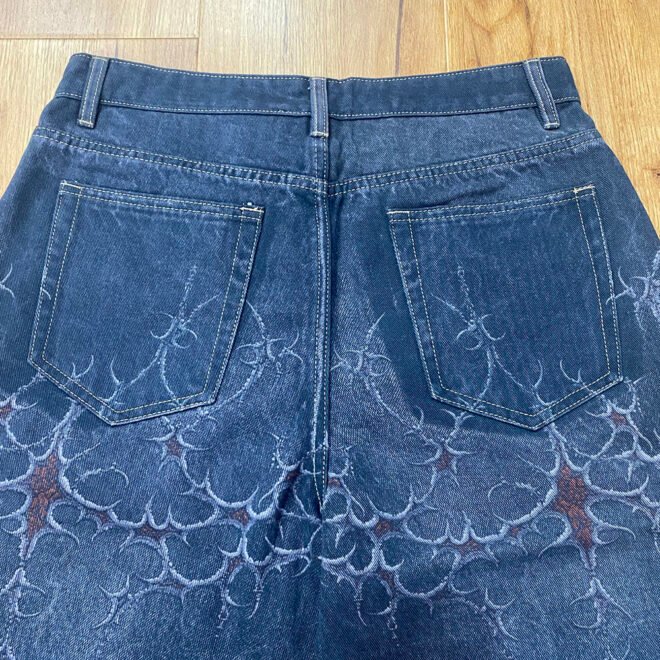 Custom 3D Full Digital Printing Denim Jean For Men - Image 5