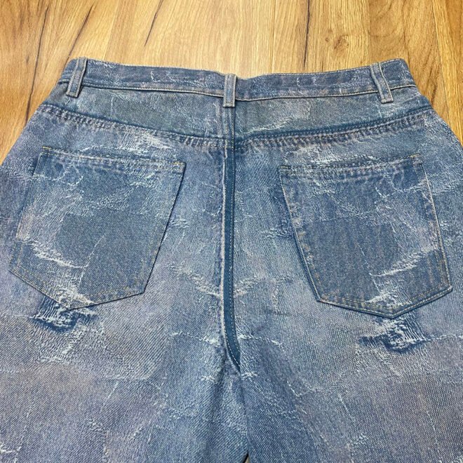 Custom 3D Full Digital Printing Ripped Distressed Denim Jean For Men - Image 5