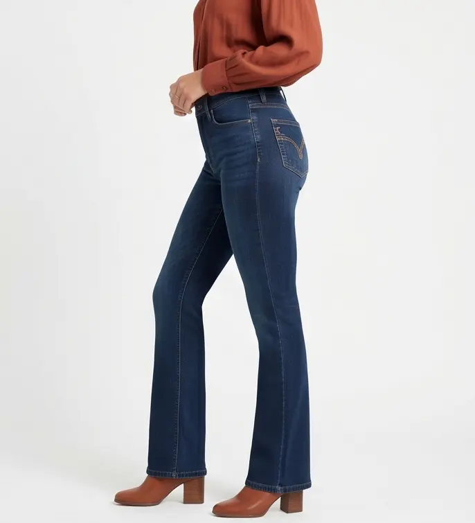 Bootcut Denim Jeans (4)