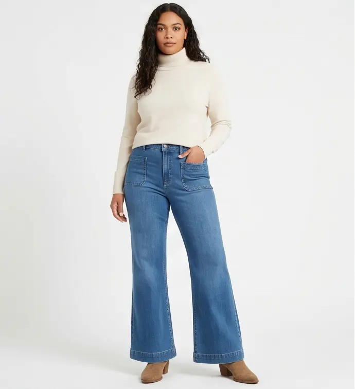 Bootcut Denim Jeans (5)