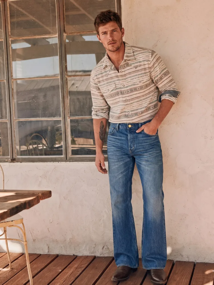 denim bootcut jeans mens