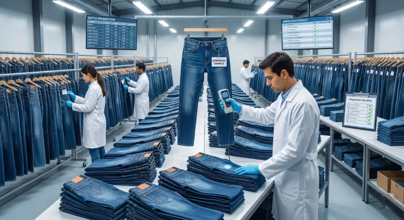 Denim Jean Quality Control technicians