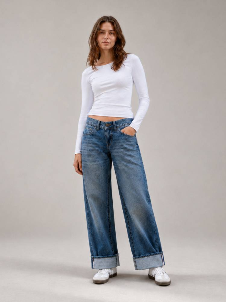 Low Waist Selvedge Denim Jeans