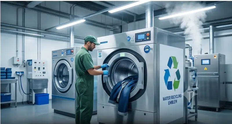 sustainable denim factory eco friendly washing machine