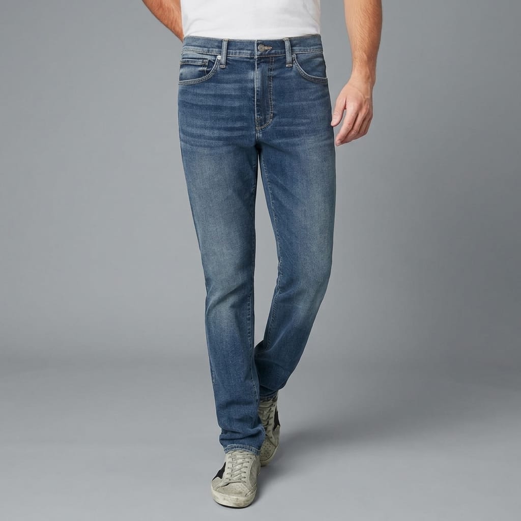 Blue Denim Men's Jeans (3)