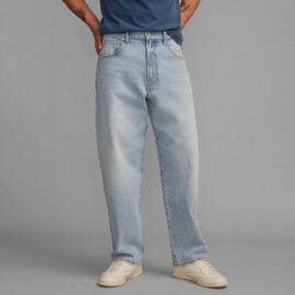 Blue Men Denim Jeans Straight Cut Regular Fit Jean Pants