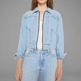 Casual Women Denim Jacket with Zipper