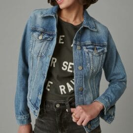 Custom Cropped Women Denim Jackets