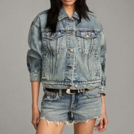 Custom Embroidered Women Denim Jacket