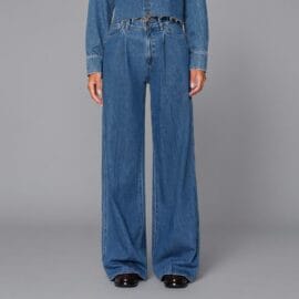 Custom Logo Women Denim Pants