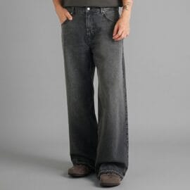 High Waist Wide Leg Denim Jean