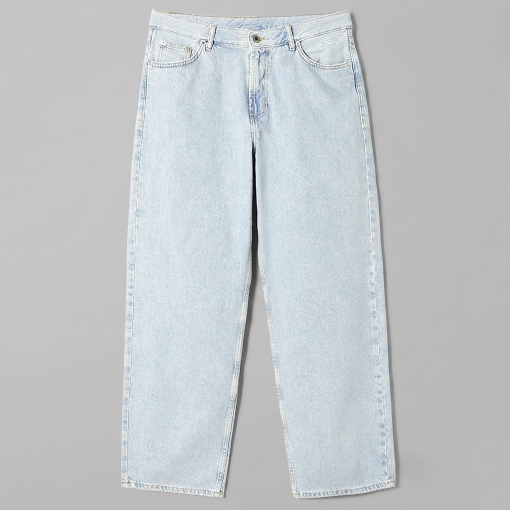 Loose Fit 100% Cotton Designer Jeans for Men (2)