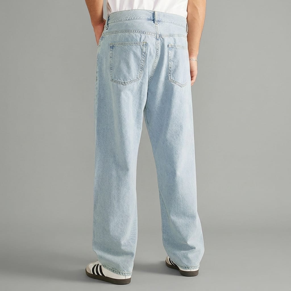 Loose Fit 100% Cotton Designer Jeans for Men (5)