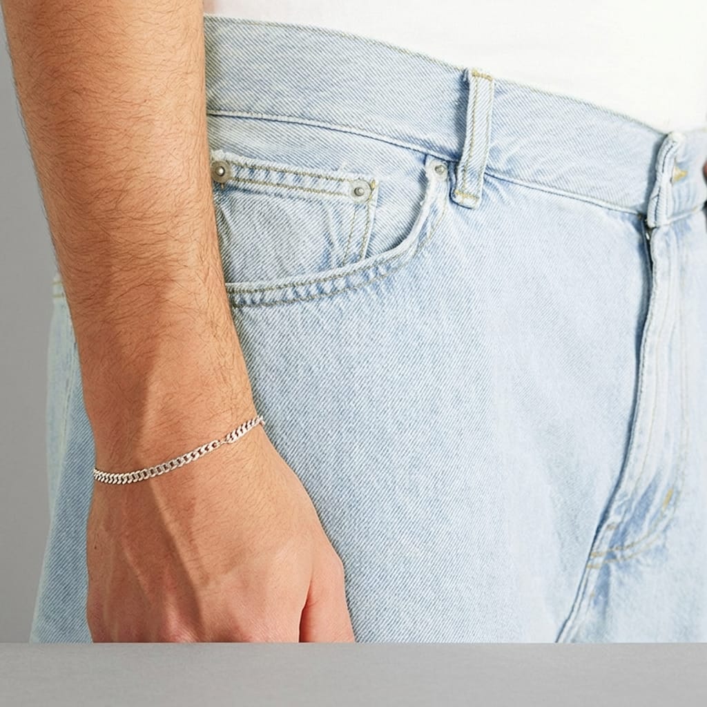 Loose Fit 100% Cotton Designer Jeans for Men (6)