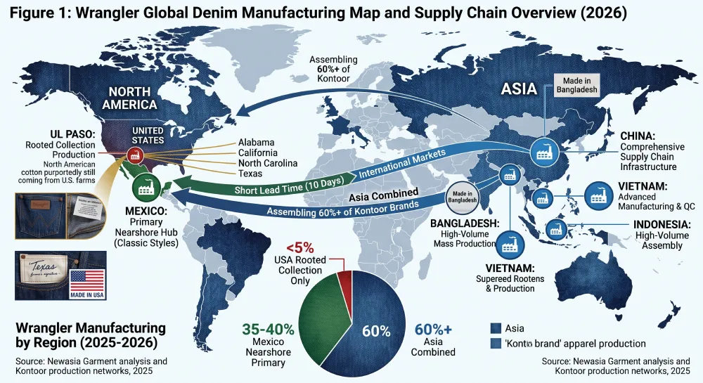 Wrangler Global Supply Chain and Manufacturing Locations in 2026
