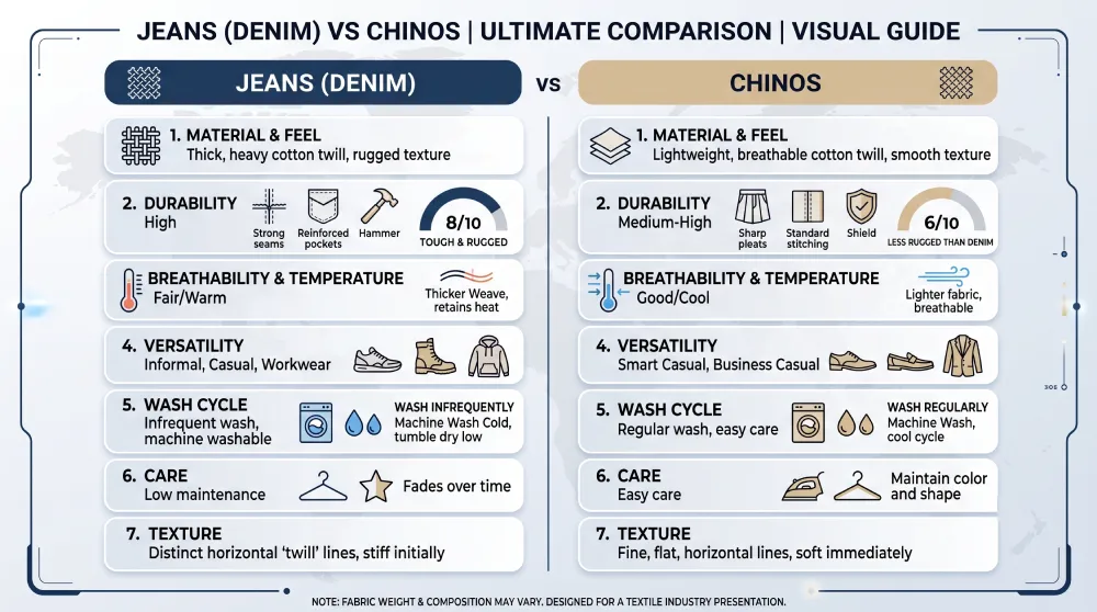 jean (denim)vs chinas