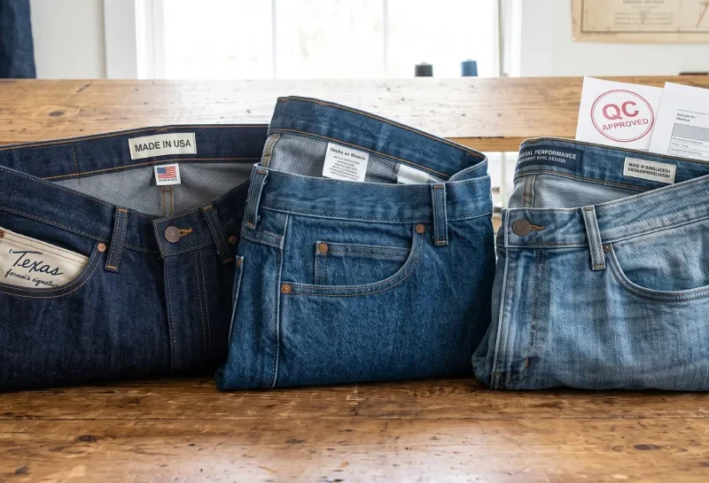 omparing Wrangler Denim Quality and Stitching Across Manufacturing Regions