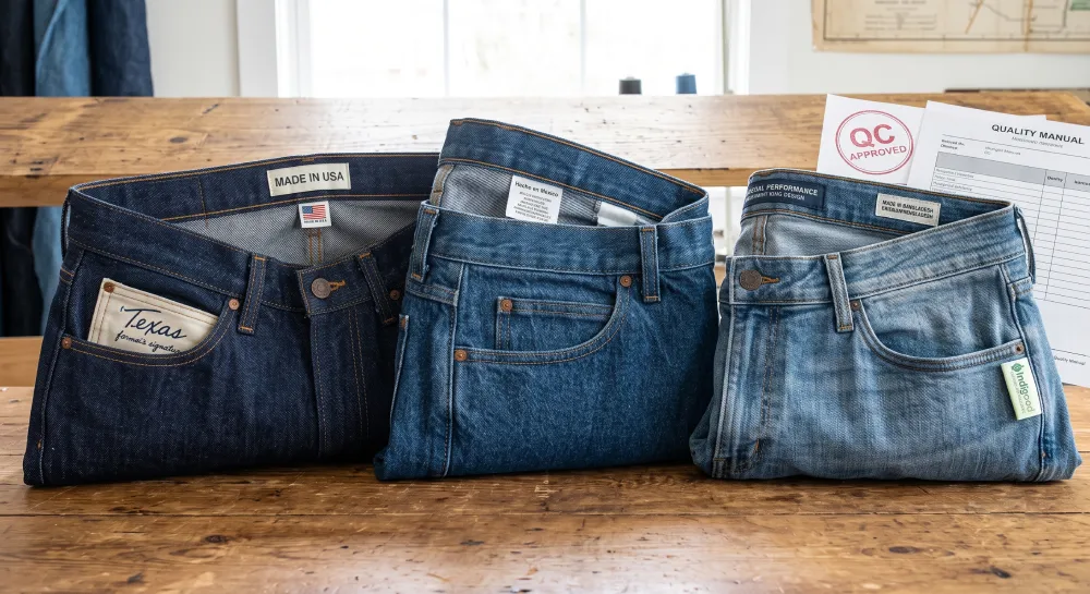 omparing Wrangler Denim Quality and Stitching Across Manufacturing Regions