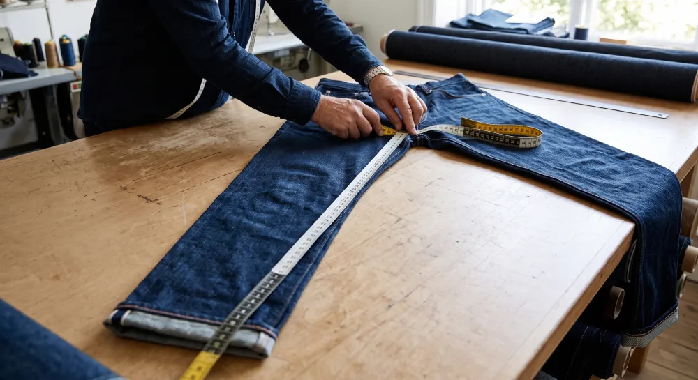 how to measure jeans inseam flat guide