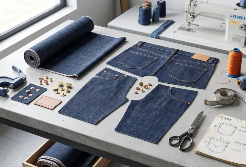 custom denim production cost breakdown formula