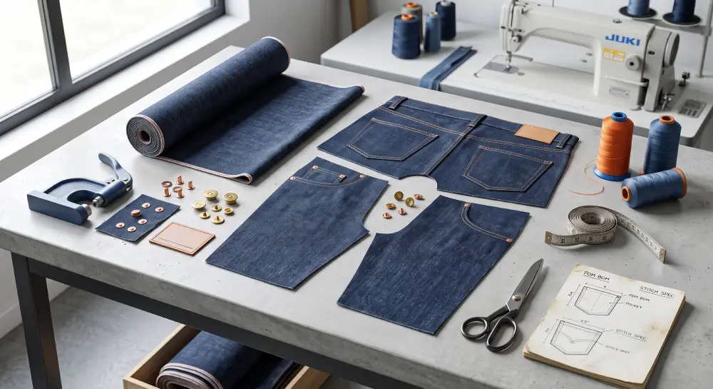 custom denim production cost breakdown formula
