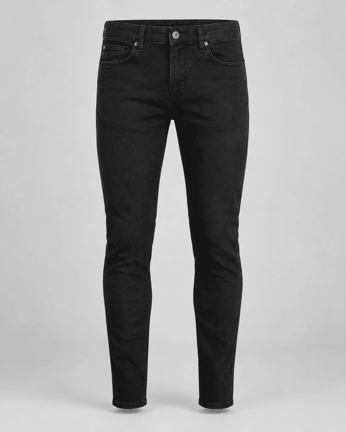 Men's ankle length black skinny denim jeans — AI-generated design reference