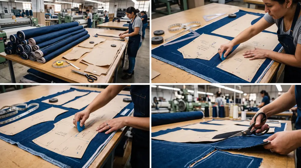 selvedge denim pattern cutting marker efficiency